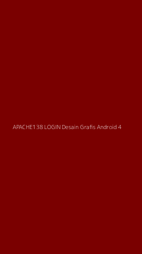 Tampilan Antarmuka Aplikasi Apache138 Login Desain Grafis Android - 4