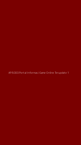 Tampilan Antarmuka Aplikasi Api5000 Portal Informasi Game Online Terupdate - 1