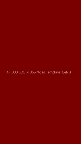 Tampilan Antarmuka Aplikasi Api888 Login Download Template Web - 3