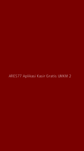 Tampilan Antarmuka Aplikasi Ares77 Aplikasi Kasir Gratis Umkm - 2