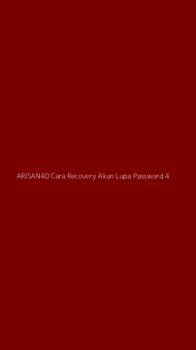 Tampilan Antarmuka Aplikasi Arisan4d Cara Recovery Akun Lupa Password - 4