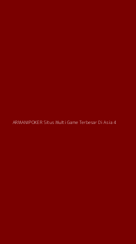 Tampilan Antarmuka Aplikasi Armanipoker Situs Multi Game Terbesar Di Asia - 4