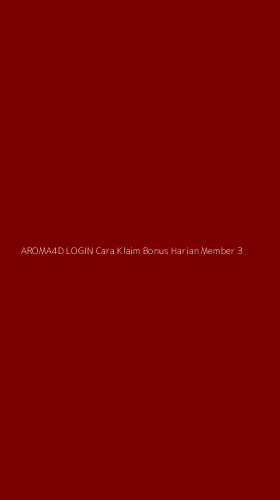 Tampilan Antarmuka Aplikasi Aroma4d Login Cara Klaim Bonus Harian Member - 3