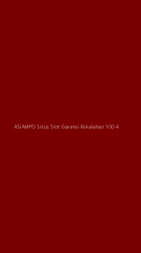 Tampilan Antarmuka Aplikasi Asiampo Situs Slot Garansi Kekalahan 100 - 4