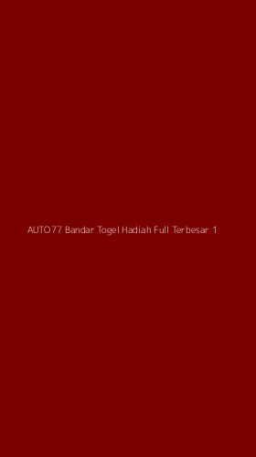 Tampilan Antarmuka Aplikasi Auto77 Bandar Togel Hadiah Full Terbesar - 1