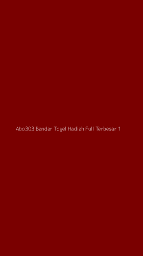 Tampilan Antarmuka Aplikasi Abo303 Bandar Togel Hadiah Full Terbesar - 1