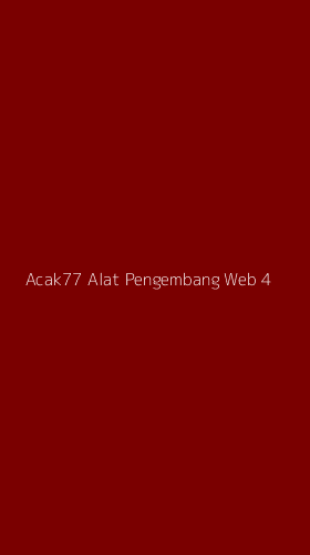 Tampilan Antarmuka Aplikasi Acak77 Alat Pengembang Web - 4