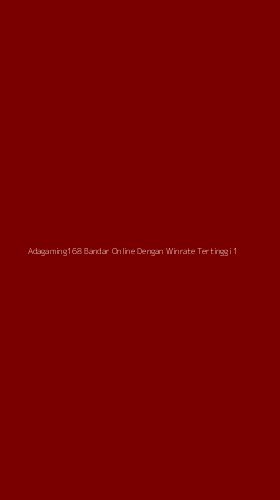 Tampilan Antarmuka Aplikasi Adagaming168 Bandar Online Dengan Winrate Tertinggi - 1