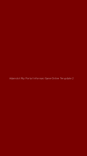 Tampilan Antarmuka Aplikasi Adamslot Rtp Portal Informasi Game Online Terupdate - 2