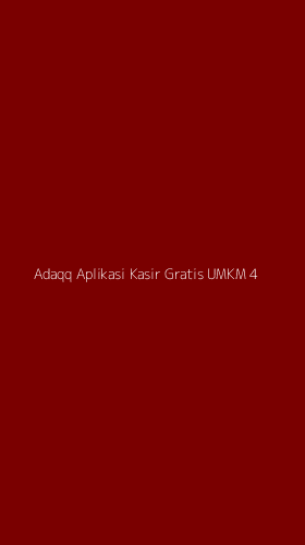 Tampilan Antarmuka Aplikasi Adaqq Aplikasi Kasir Gratis Umkm - 4