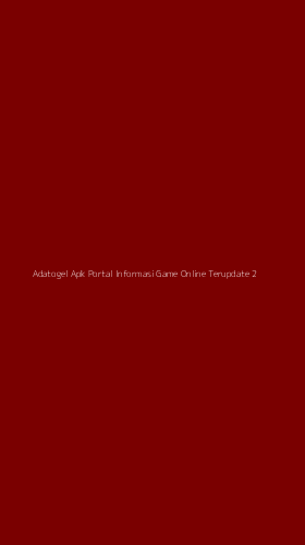 Tampilan Antarmuka Aplikasi Adatogel Apk Portal Informasi Game Online Terupdate - 2
