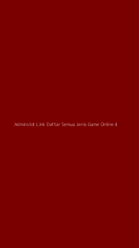 Tampilan Antarmuka Aplikasi Adminslot Link Daftar Semua Jenis Game Online - 4