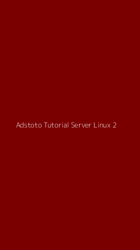 Tampilan Antarmuka Aplikasi Adstoto Tutorial Server Linux - 2