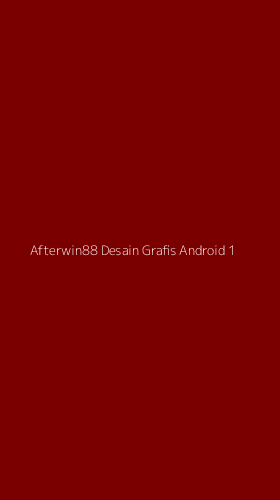 Tampilan Antarmuka Aplikasi Afterwin88 Desain Grafis Android - 1