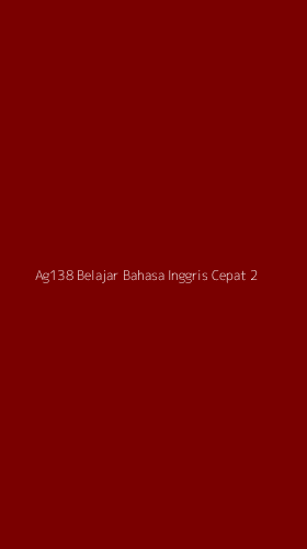 Tampilan Antarmuka Aplikasi Ag138 Belajar Bahasa Inggris Cepat - 2