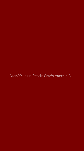 Tampilan Antarmuka Aplikasi Agen89 Login Desain Grafis Android - 3