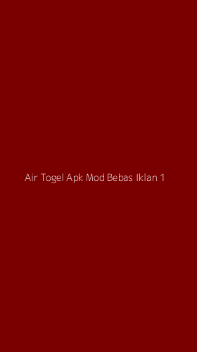 Tampilan Antarmuka Aplikasi Air Togel Apk Mod Bebas Iklan - 1