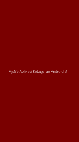 Tampilan Antarmuka Aplikasi Ajo89 Aplikasi Kebugaran Android - 3