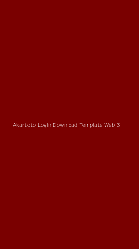 Tampilan Antarmuka Aplikasi Akartoto Login Download Template Web - 3