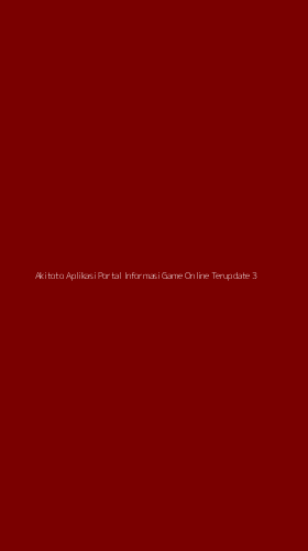 Tampilan Antarmuka Aplikasi Akitoto Aplikasi Portal Informasi Game Online Terupdate - 3