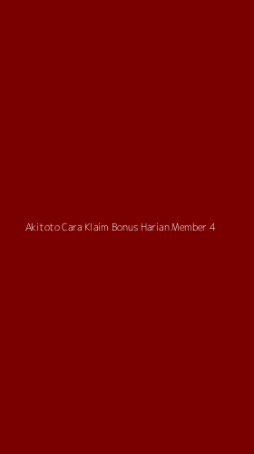 Tampilan Antarmuka Aplikasi Akitoto Cara Klaim Bonus Harian Member - 4