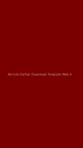Tampilan Antarmuka Aplikasi Akitoto Daftar Download Template Web - 4
