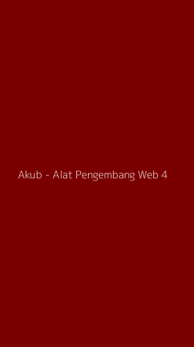 Tampilan Antarmuka Aplikasi Akub - Alat Pengembang Web - 4