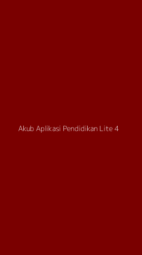 Tampilan Antarmuka Aplikasi Akub Aplikasi Pendidikan Lite - 4