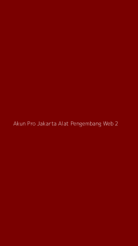 Tampilan Antarmuka Aplikasi Akun Pro Jakarta Alat Pengembang Web - 2