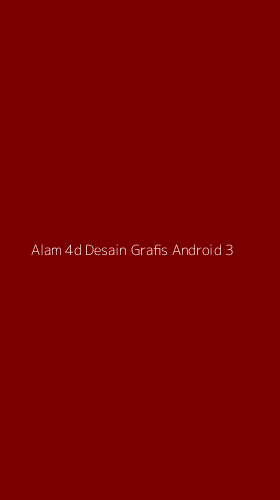 Tampilan Antarmuka Aplikasi Alam 4d Desain Grafis Android - 3