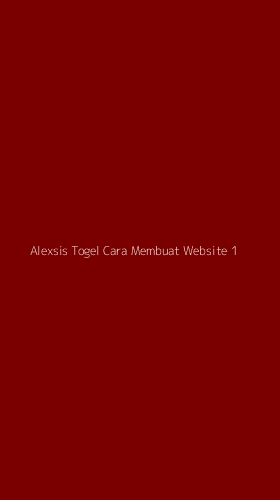 Tampilan Antarmuka Aplikasi Alexsis Togel Cara Membuat Website - 1