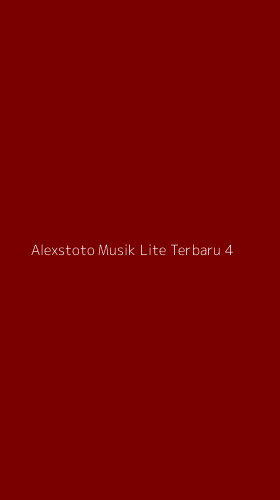 Tampilan Antarmuka Aplikasi Alexstoto Musik Lite Terbaru - 4