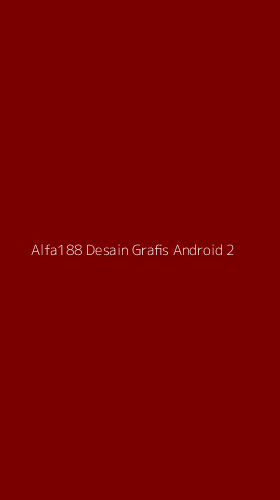Tampilan Antarmuka Aplikasi Alfa188 Desain Grafis Android - 2