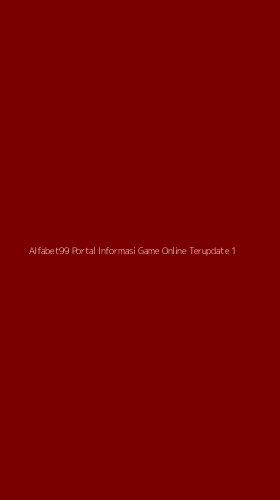 Tampilan Antarmuka Aplikasi Alfabet99 Portal Informasi Game Online Terupdate - 1