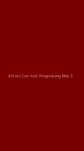 Tampilan Antarmuka Aplikasi Alitoto Com Alat Pengembang Web - 3