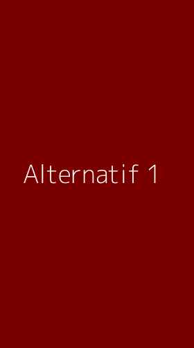 Tampilan Antarmuka Aplikasi Alternatif - 1
