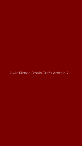 Tampilan Antarmuka Aplikasi Alwin Kiemas Desain Grafis Android - 2
