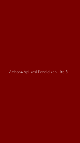 Tampilan Antarmuka Aplikasi Ambon4 Aplikasi Pendidikan Lite - 3