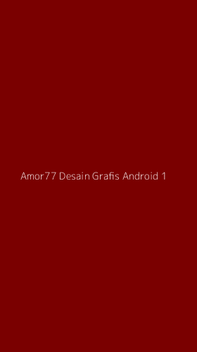 Tampilan Antarmuka Aplikasi Amor77 Desain Grafis Android - 1