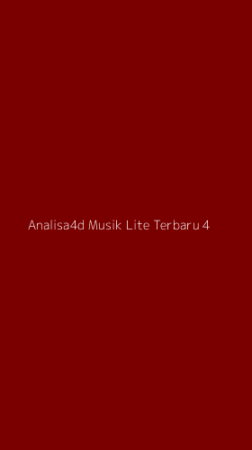 Tampilan Antarmuka Aplikasi Analisa4d Musik Lite Terbaru - 4