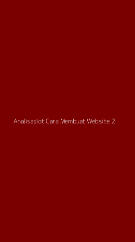Tampilan Antarmuka Aplikasi Analisaslot Cara Membuat Website - 2
