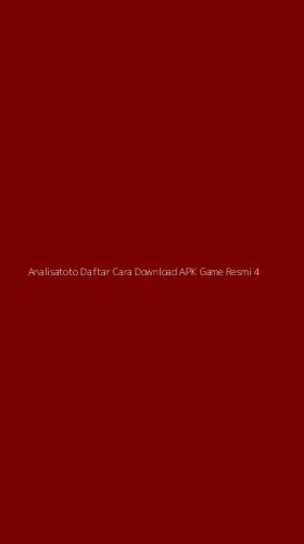 Tampilan Antarmuka Aplikasi Analisatoto Daftar Cara Download Apk Game Resmi - 4