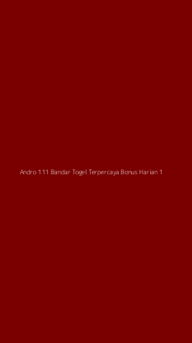 Tampilan Antarmuka Aplikasi Andro 111 Bandar Togel Terpercaya Bonus Harian - 1