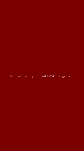 Tampilan Antarmuka Aplikasi Andro 4d Situs Togel Deposit E Wallet Lengkap - 4