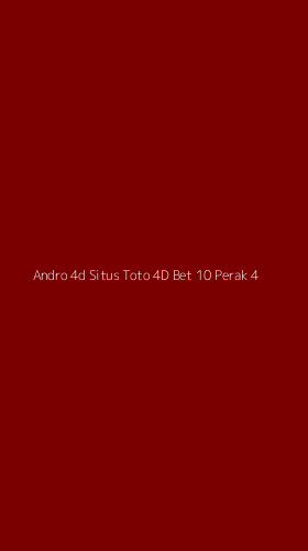 Tampilan Antarmuka Aplikasi Andro 4d Situs Toto 4d Bet 10 Perak - 4