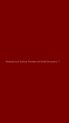 Tampilan Antarmuka Aplikasi Anekatoto3 Daftar Pembersih Ram Otomatis - 1