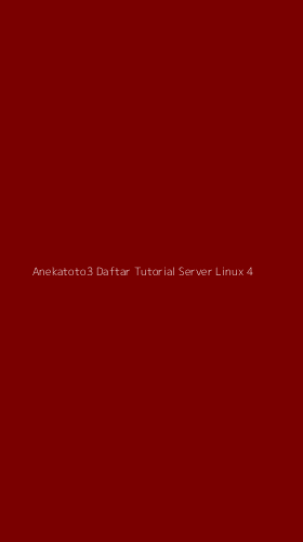 Tampilan Antarmuka Aplikasi Anekatoto3 Daftar Tutorial Server Linux - 4