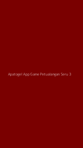 Tampilan Antarmuka Aplikasi Apatogel App Game Petualangan Seru - 3