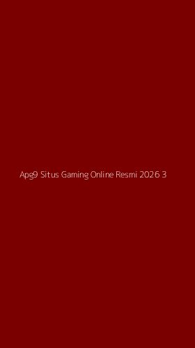 Tampilan Antarmuka Aplikasi Apg9 Situs Gaming Online Resmi 2026 - 3