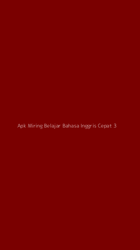 Tampilan Antarmuka Aplikasi Apk Miring Belajar Bahasa Inggris Cepat - 3